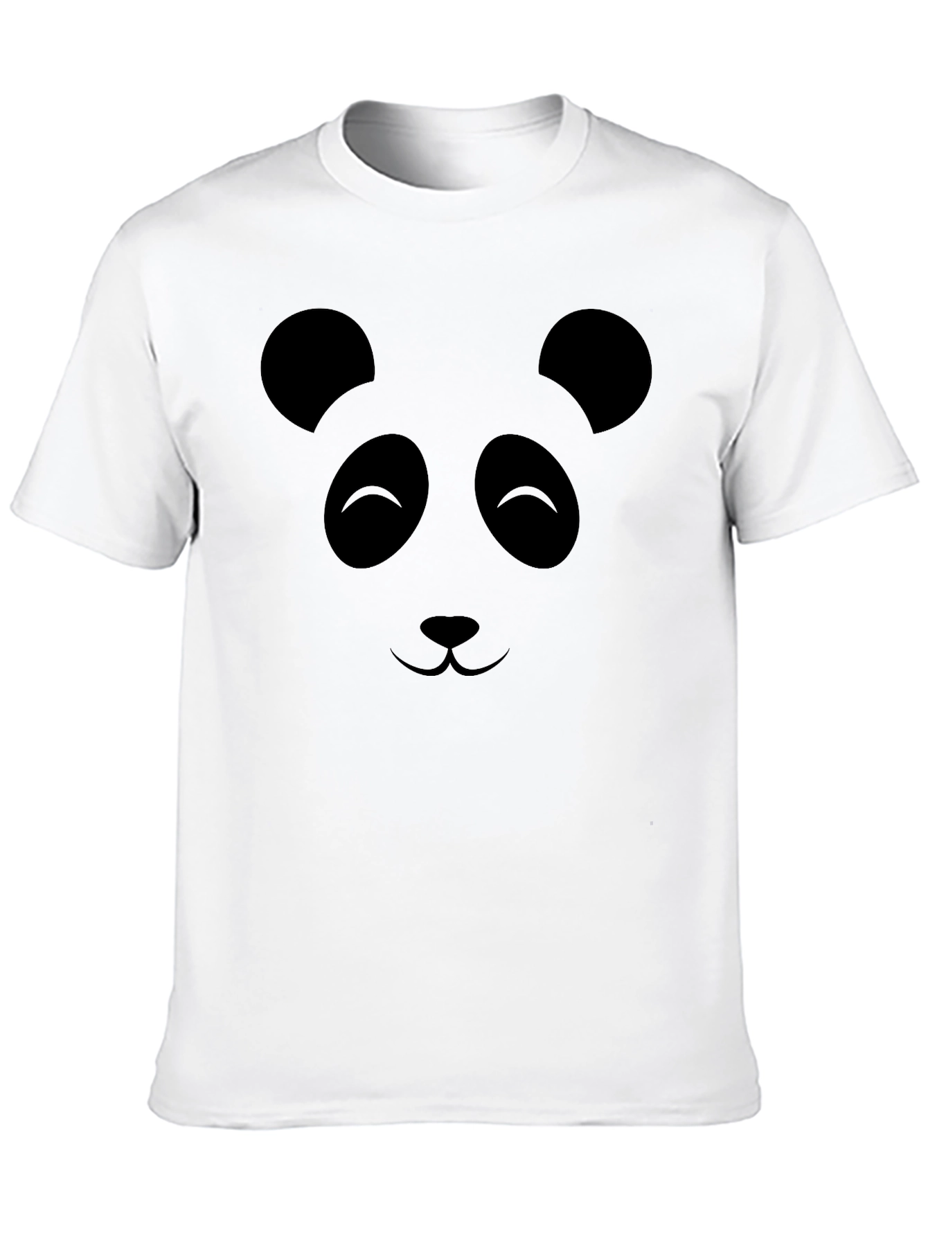 Panda Face Graphic Print T-Shirt