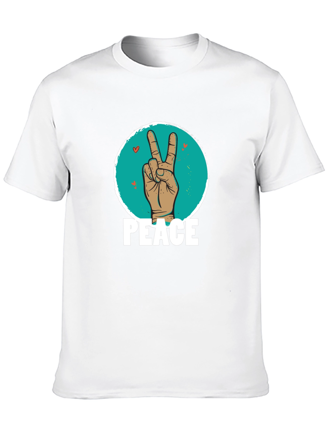 Peace Sign Hand Graphic T-Shirt