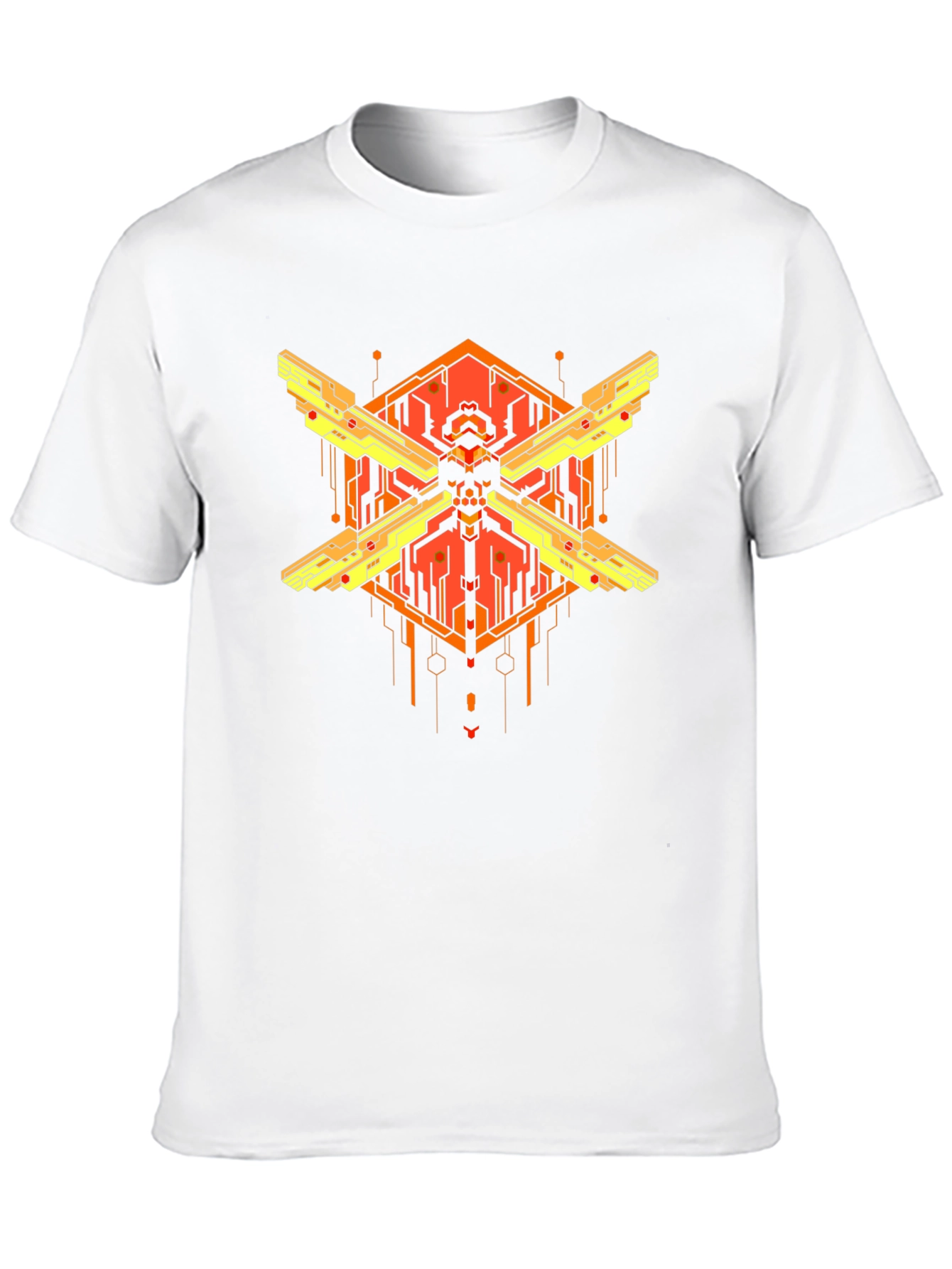 Cyberpunk Skull Graphic T-Shirt - Bold Streetwear Style