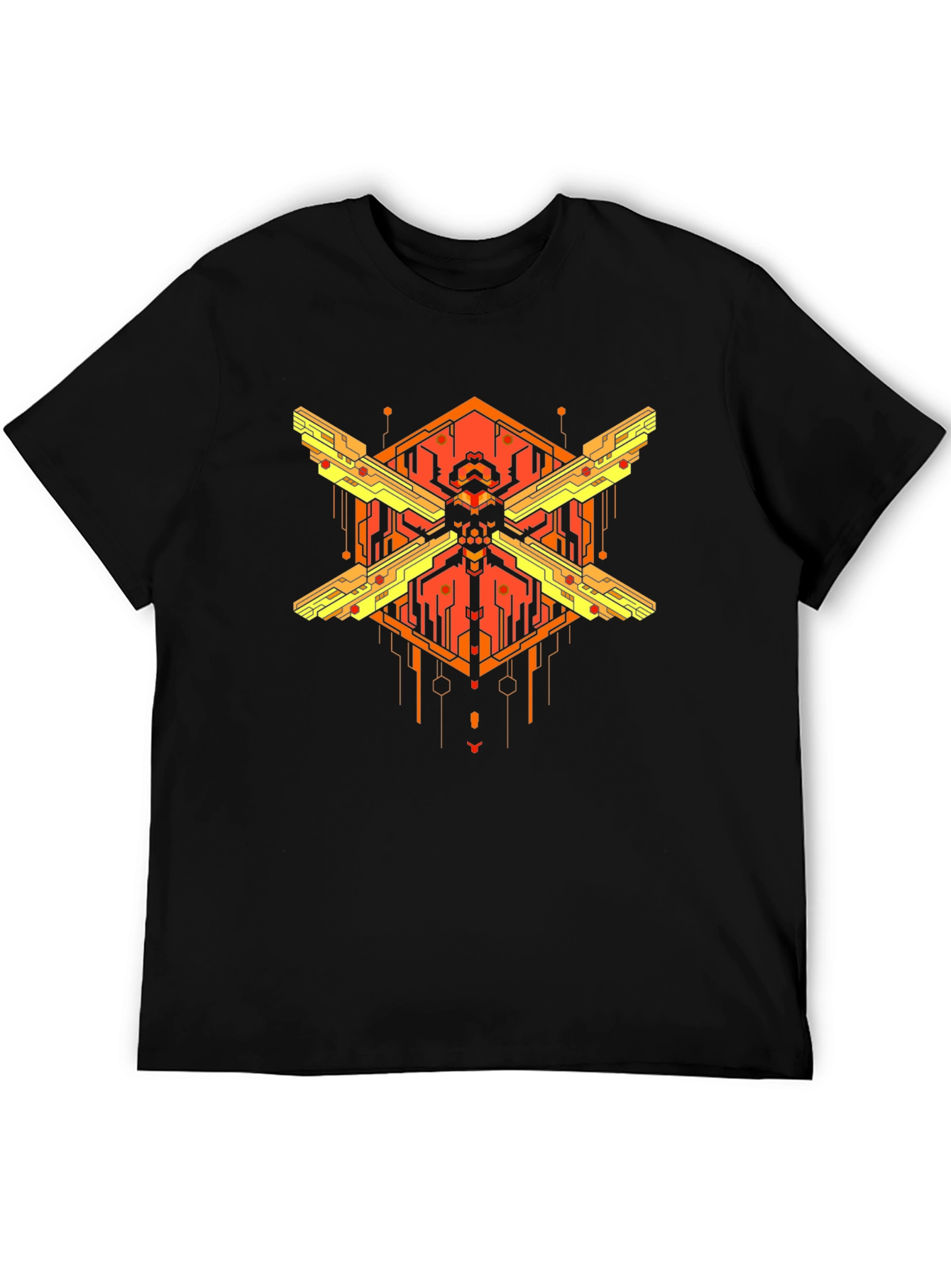 Cyberpunk Skull Graphic T-Shirt - Bold Streetwear Style