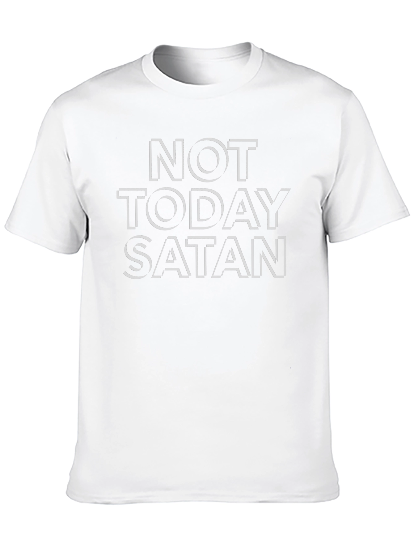 Not Today Satan Graphic T-Shirt - Black