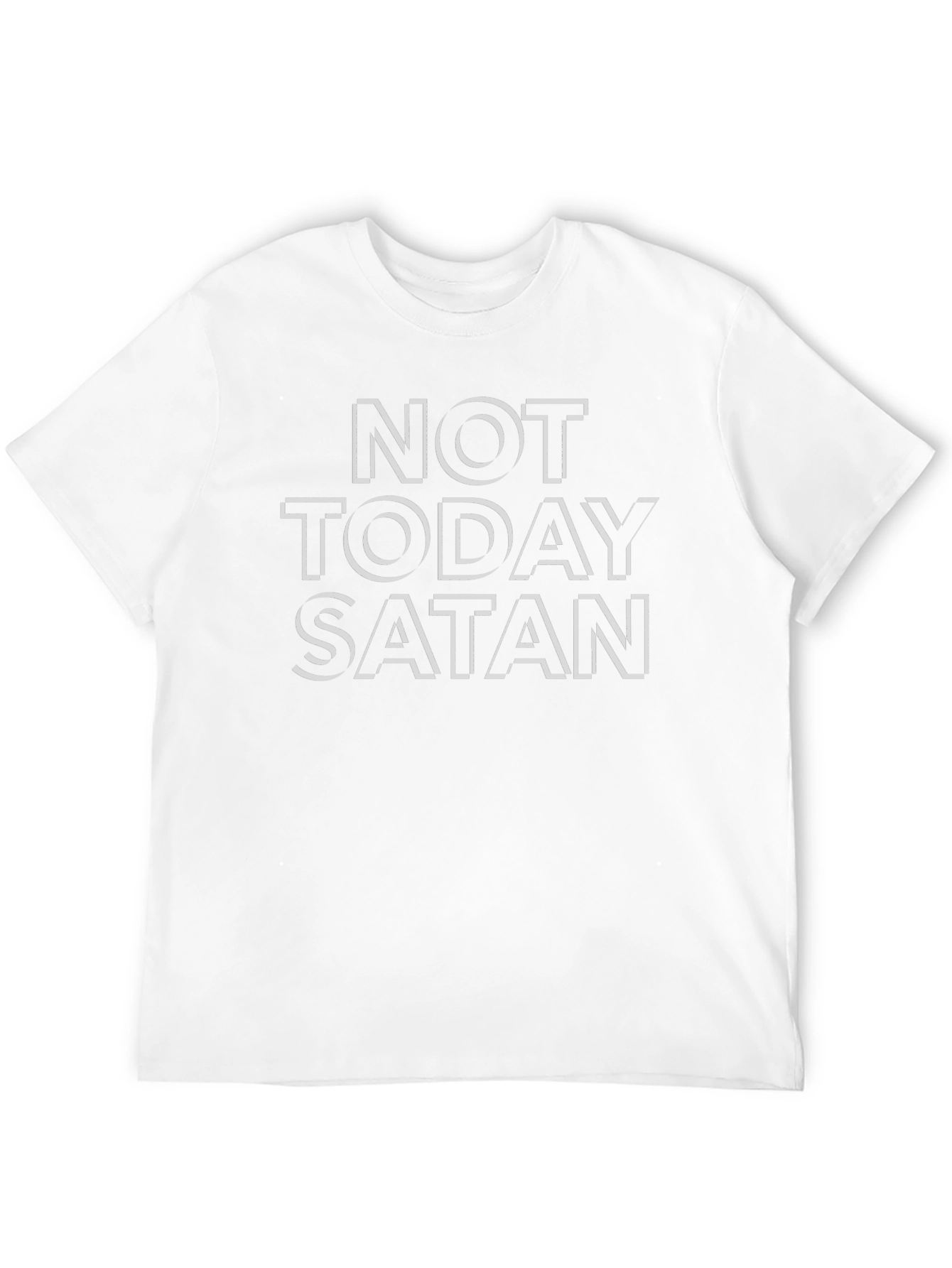 Not Today Satan Graphic T-Shirt - Black