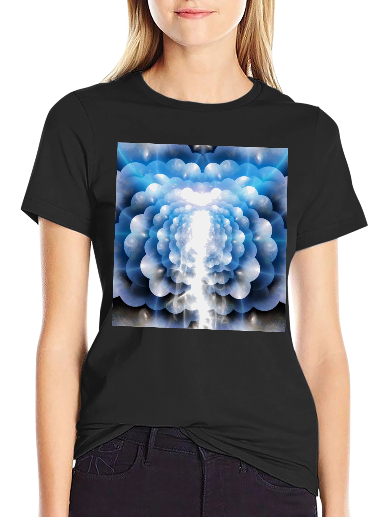 Abstract Flower T-Shirt - Soft Cotton Tee