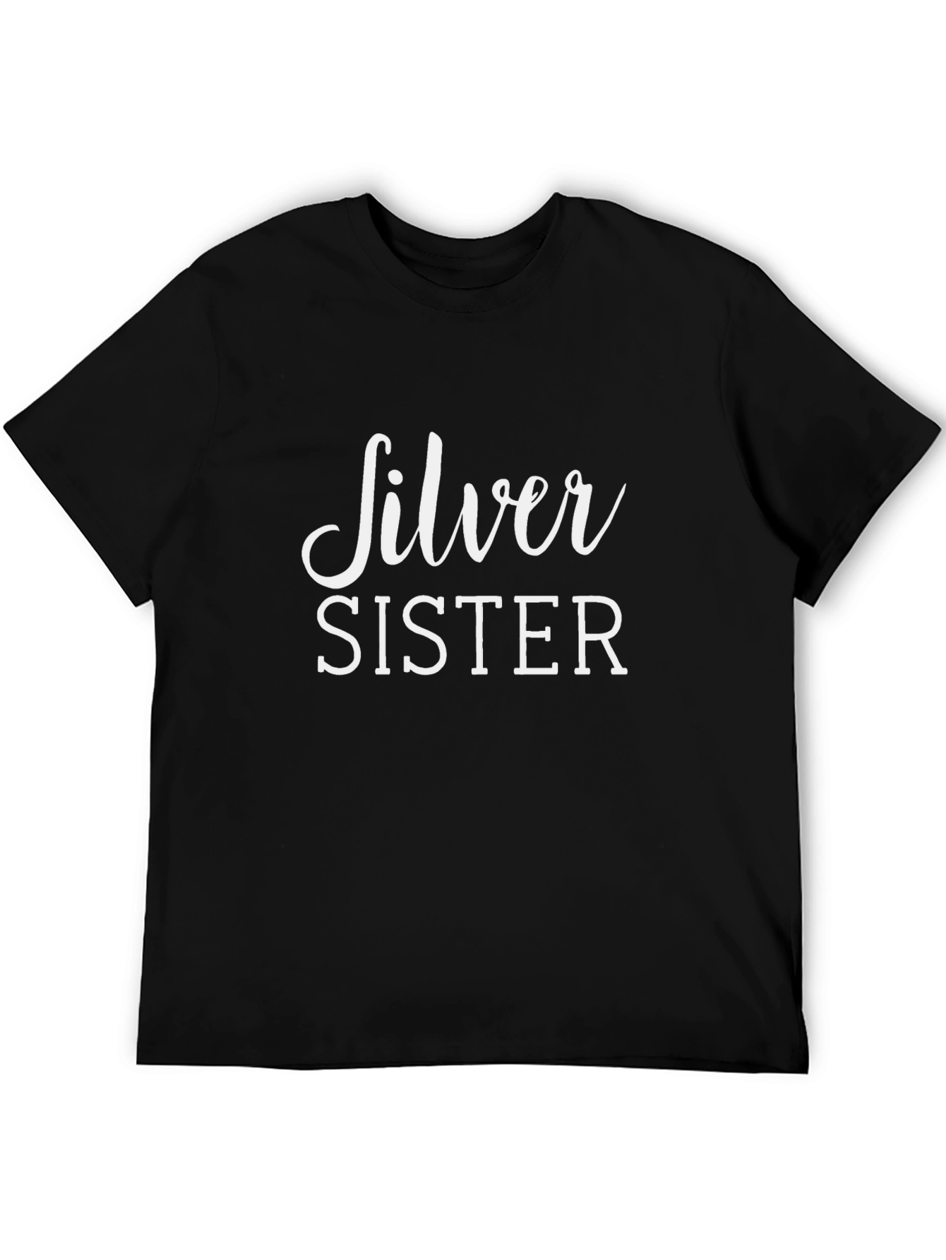 Silver Sister Graphic Tee - Black T-Shirt