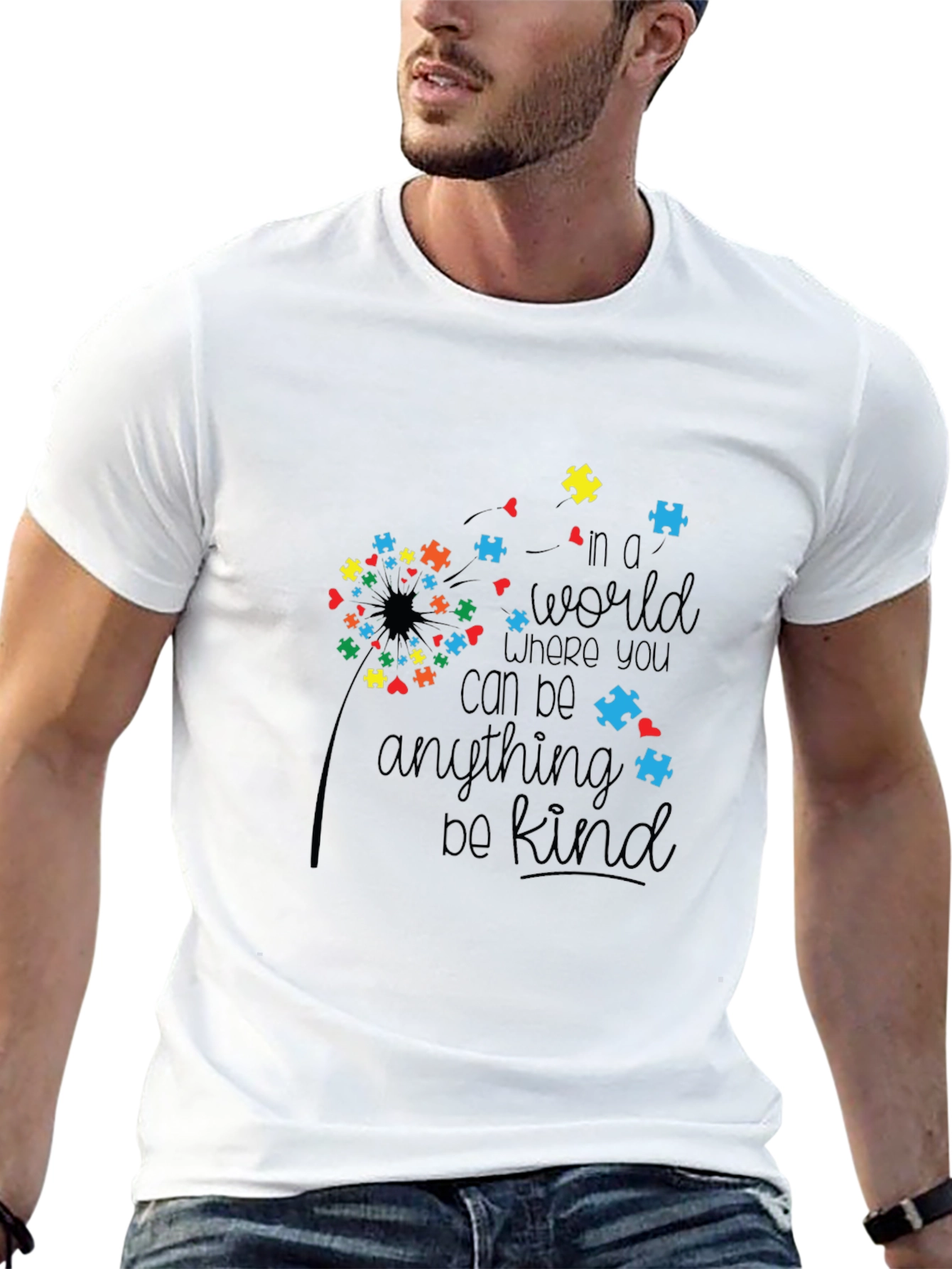 Autism Awareness Graphic Tee - Be Kind