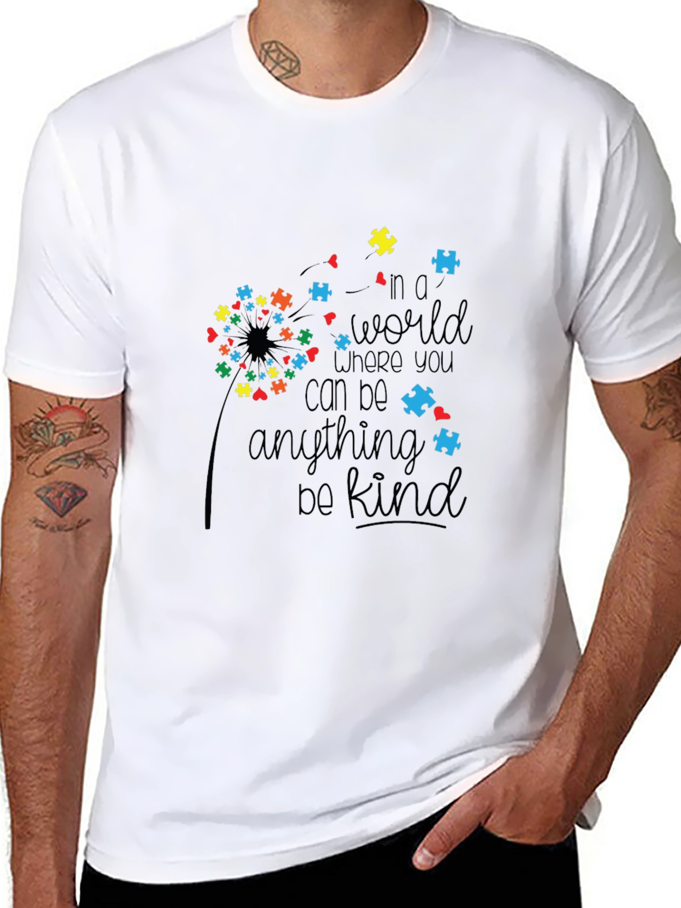 Autism Awareness Graphic Tee - Be Kind