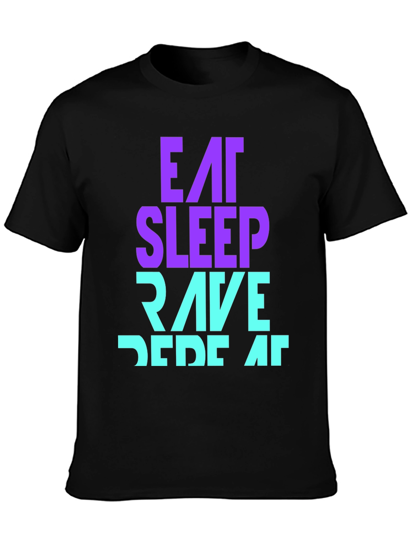Eat Sleep Rave Repeat T-Shirt - Fun Party Apparel
