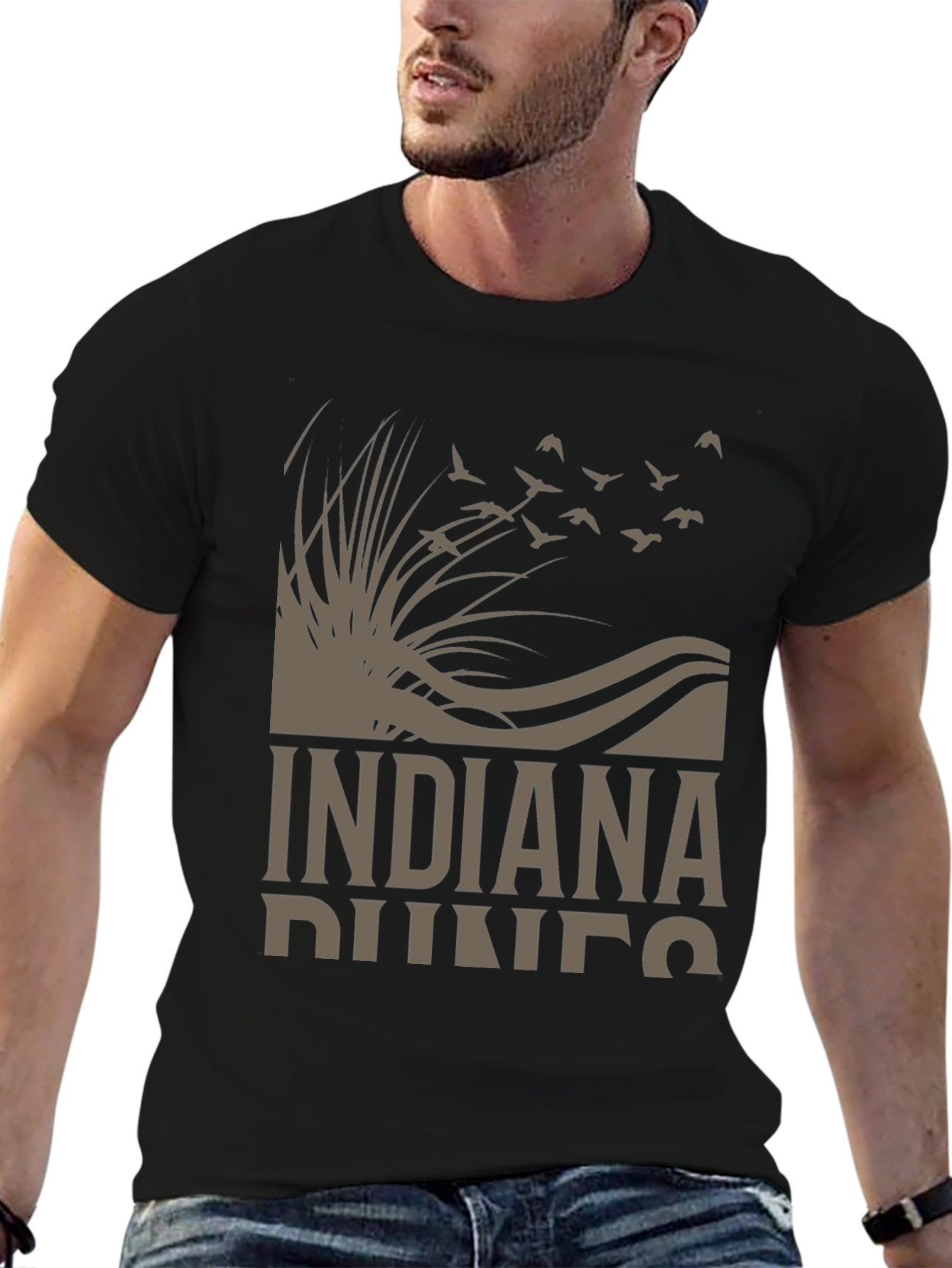 Indiana Dunes Graphic T-Shirt - Nature Inspired Design