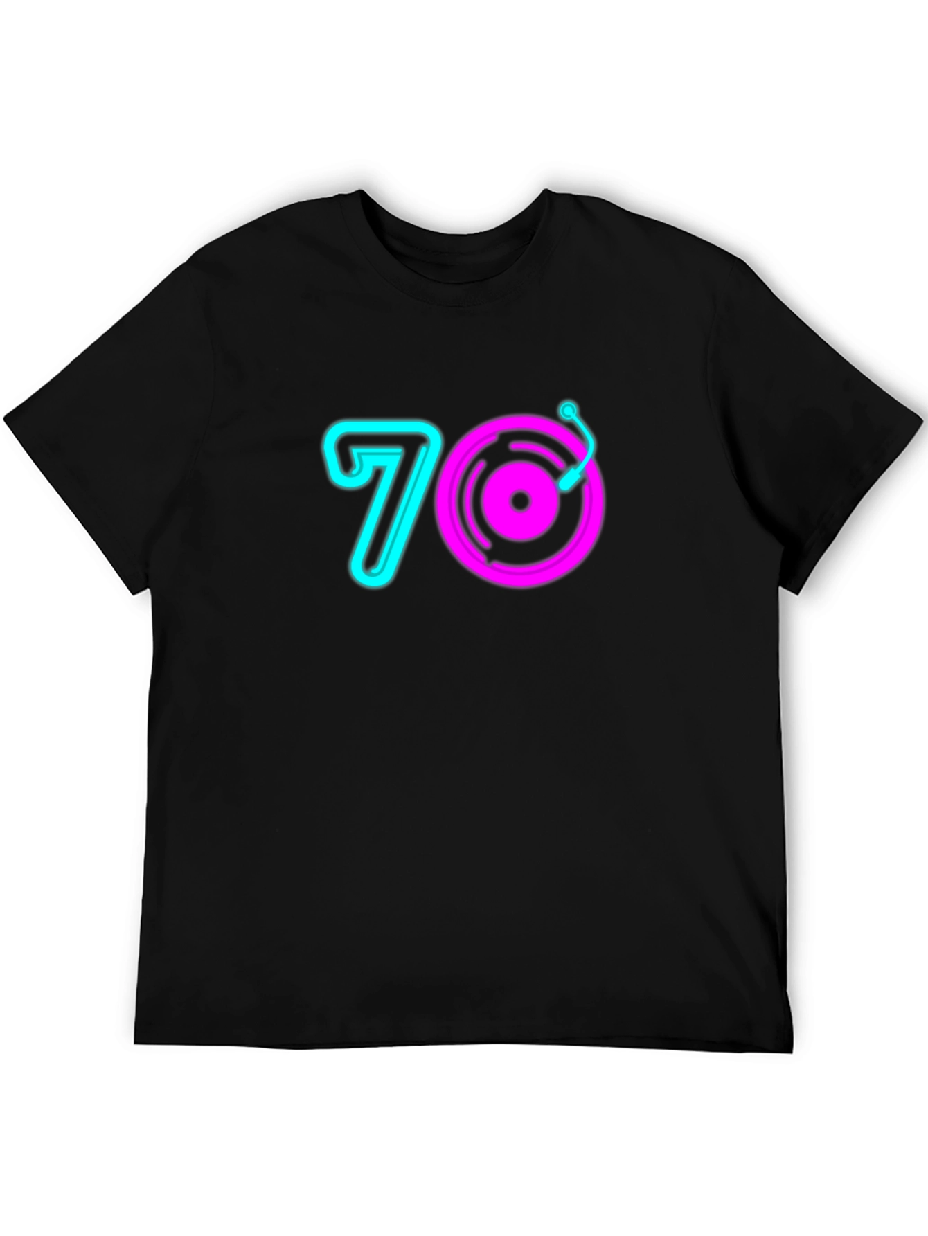 70s Retro Record Player Graphic Tee