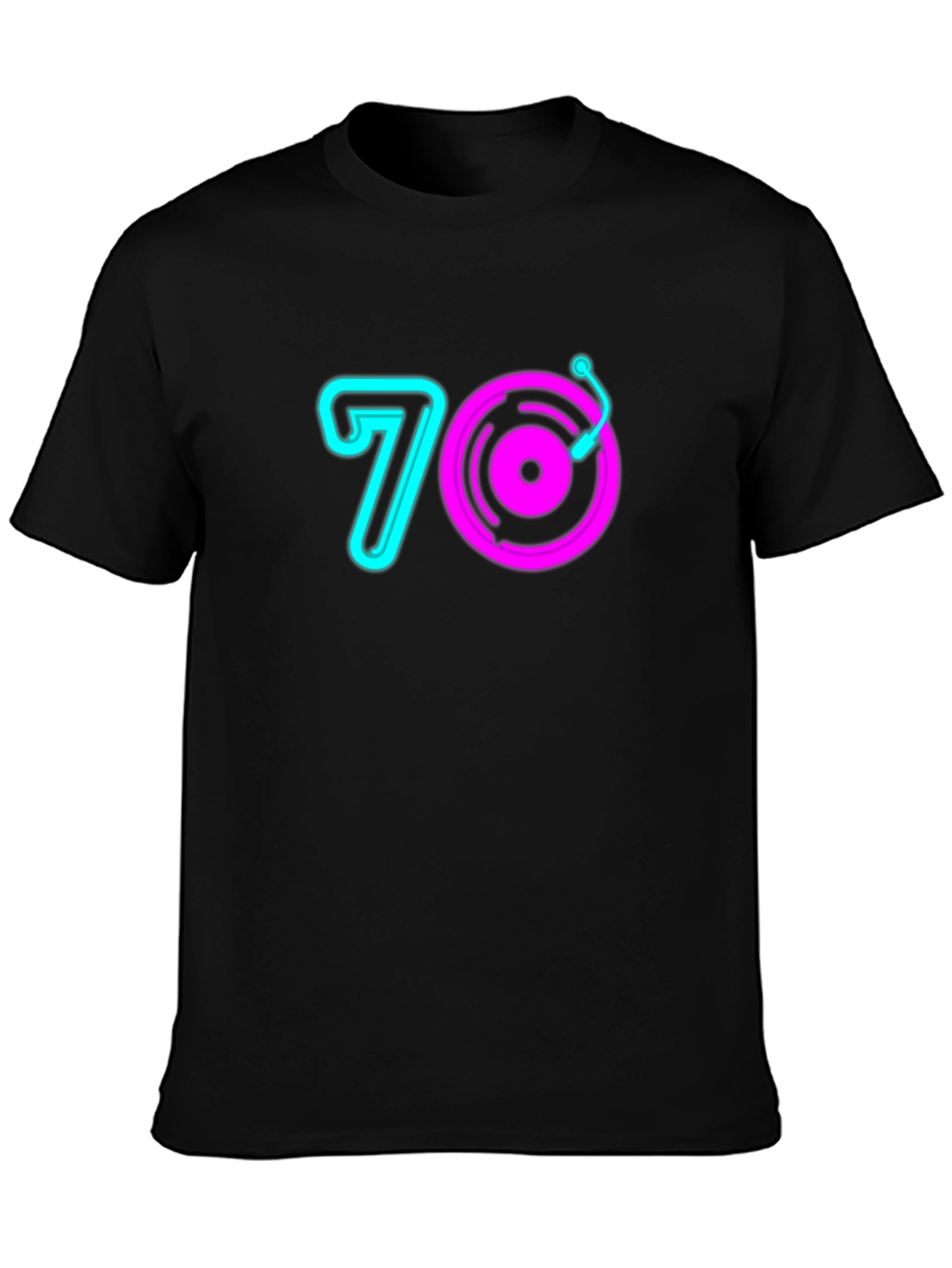 70s Retro Record Player Graphic Tee