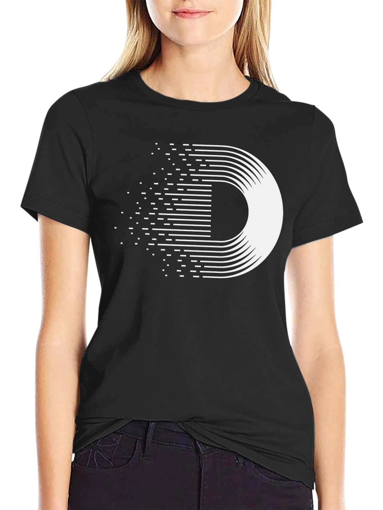 Modern Graphic Tee - Abstract Geometric Design