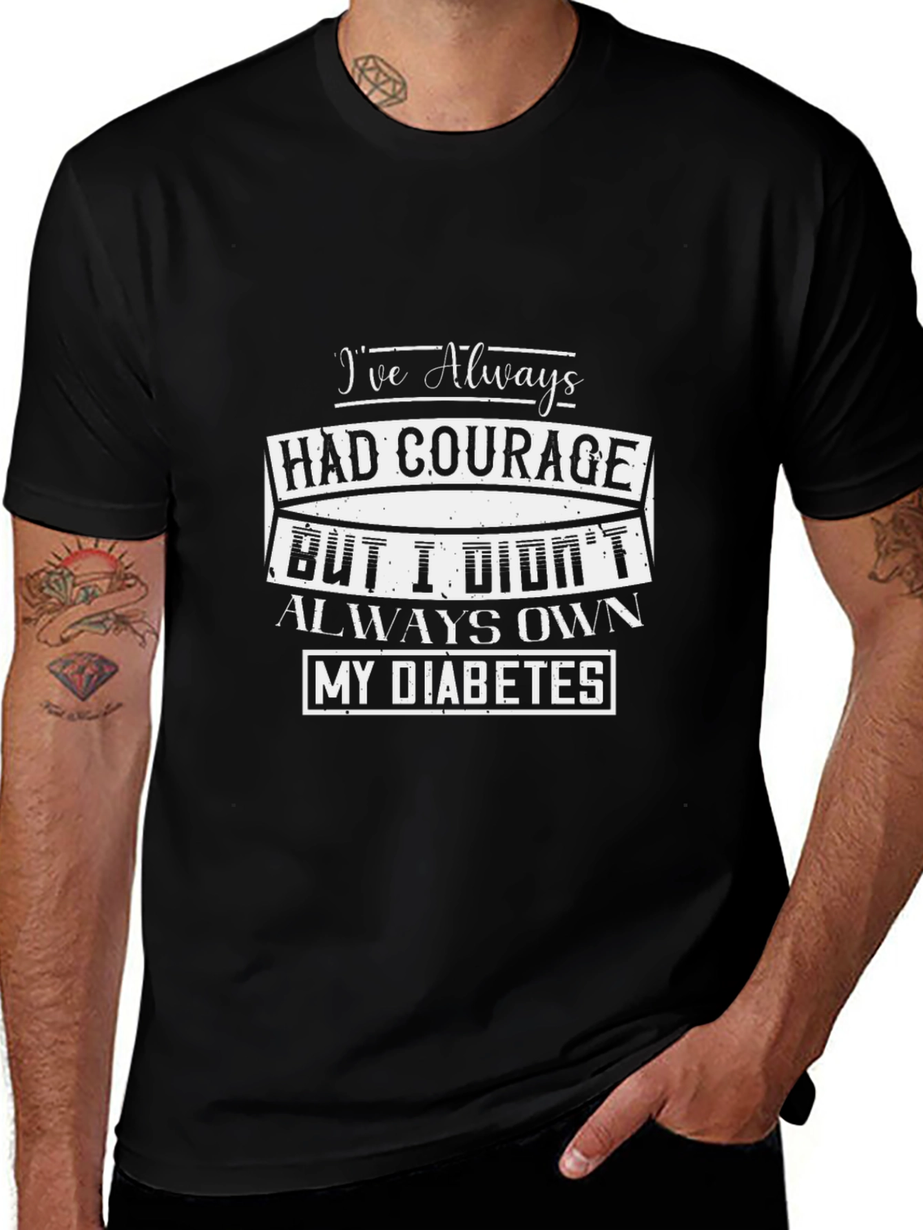 Courage Diabetes Awareness Graphic T-Shirt