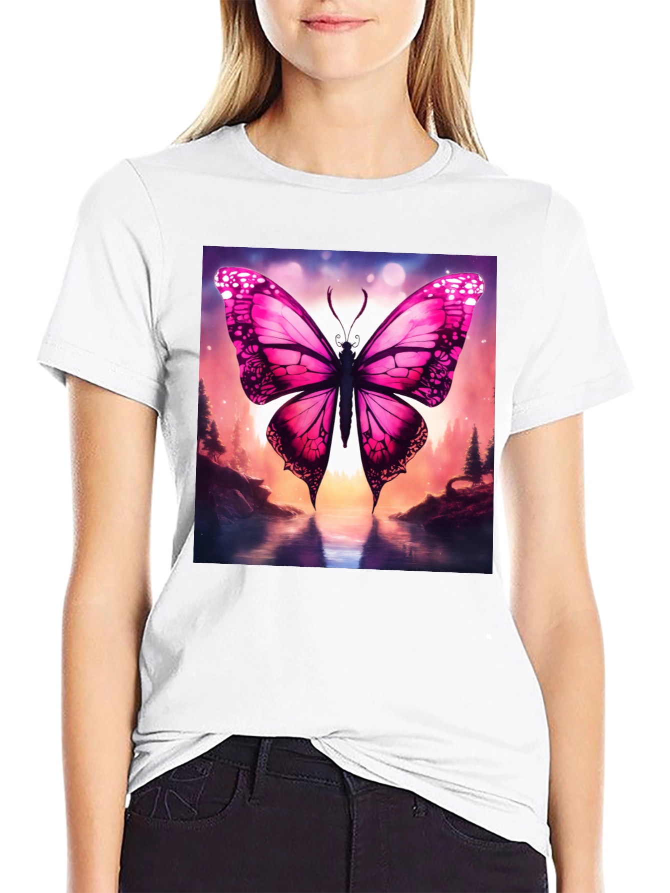 Butterfly Graphic T-Shirt - Nature Inspired Design