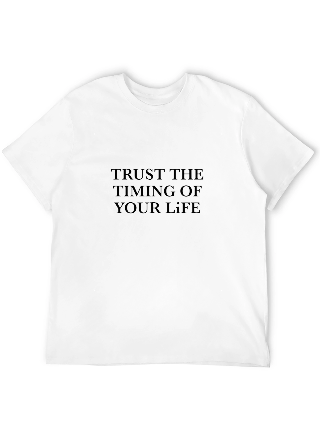 Trust The Timing Black T-Shirt