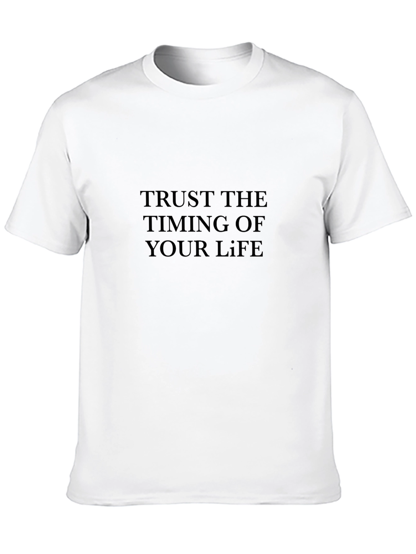 Trust The Timing Black T-Shirt