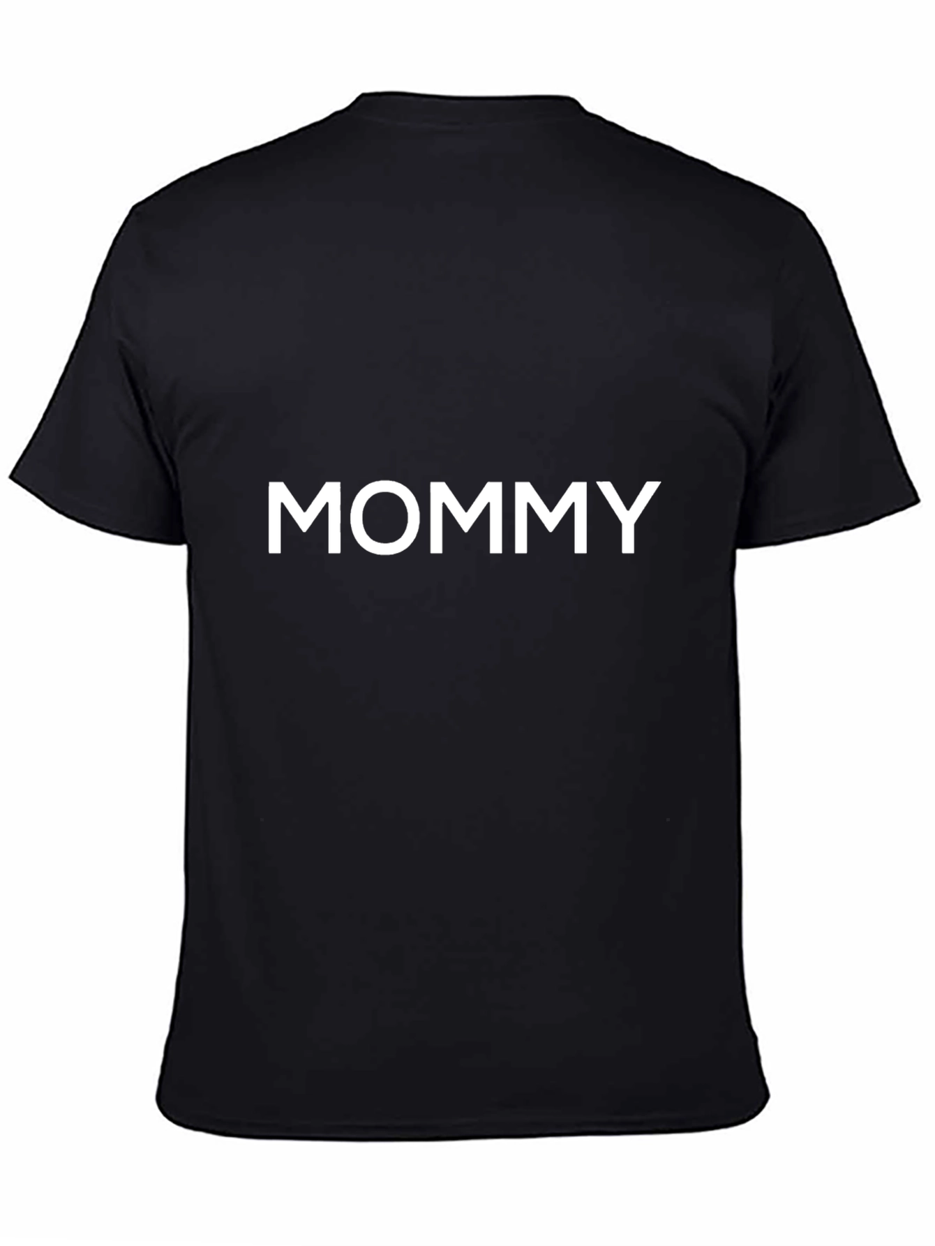Mommy T-Shirt - Black Cotton Casual Tee