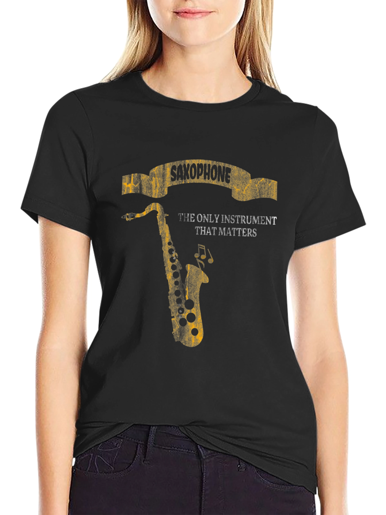 Saxophone Instrument T-Shirt - The Only Instrument That Matters!