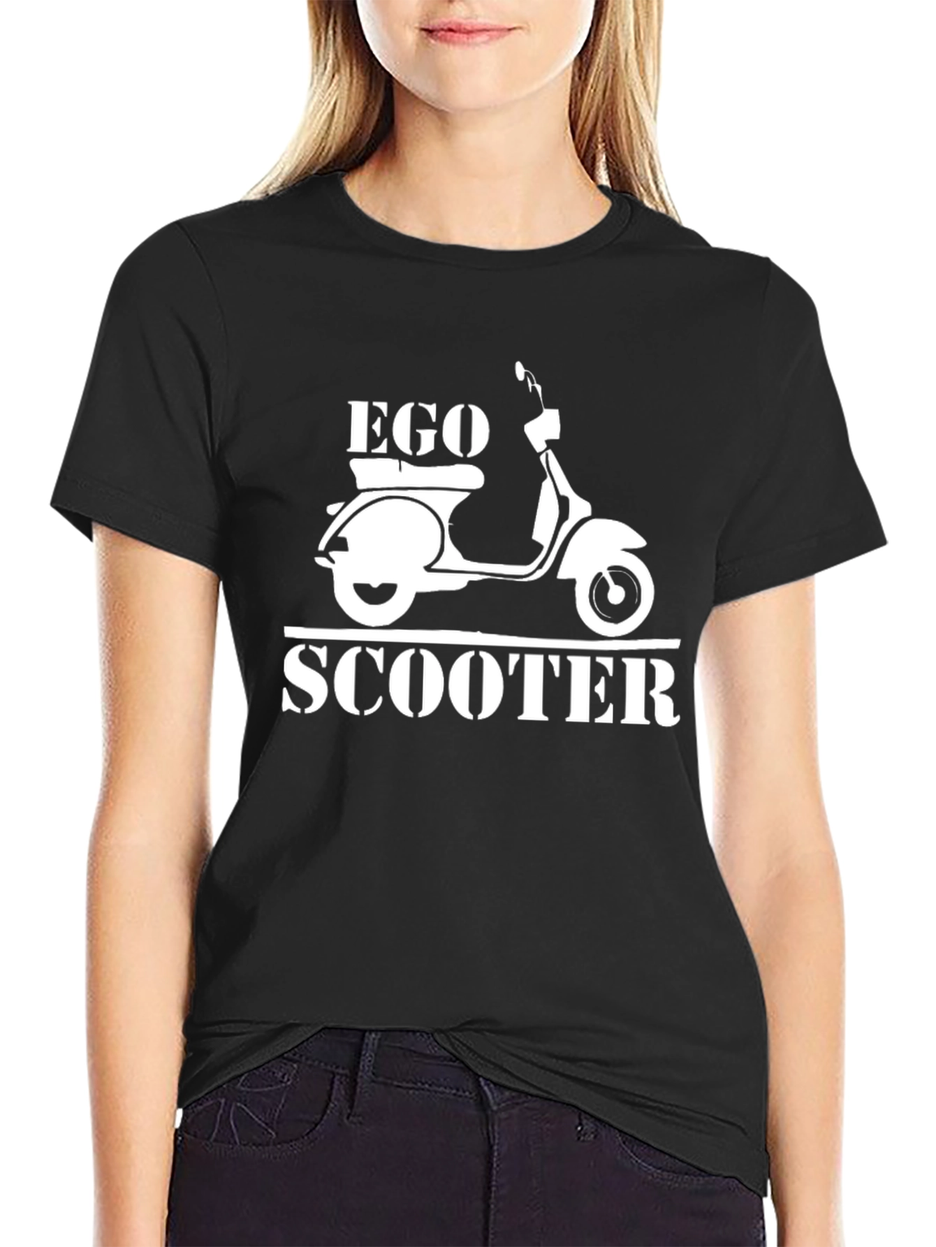 Ego Scooter Graphic Print Mens Black T-Shirt