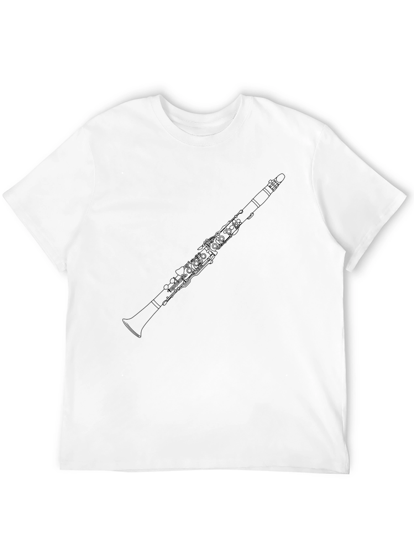 Clarinet Graphic Tee - Black Cotton T-Shirt