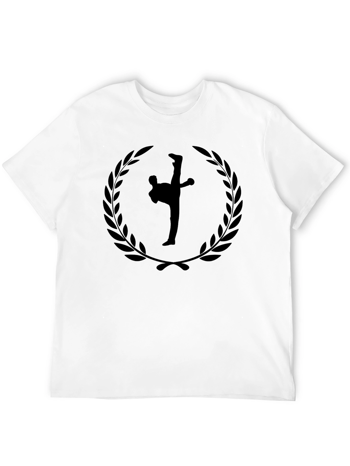 Martial Arts Silhouette Graphic T-Shirt