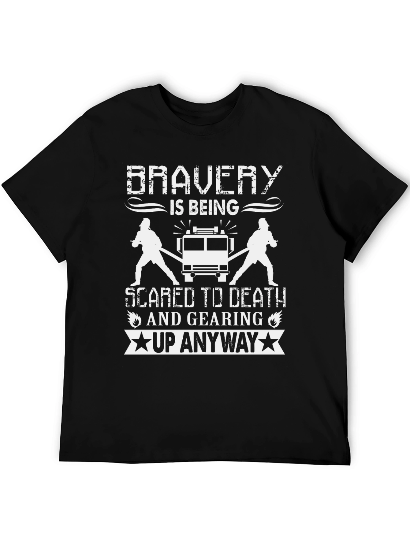 Bravery Firefighter Graphic Tee