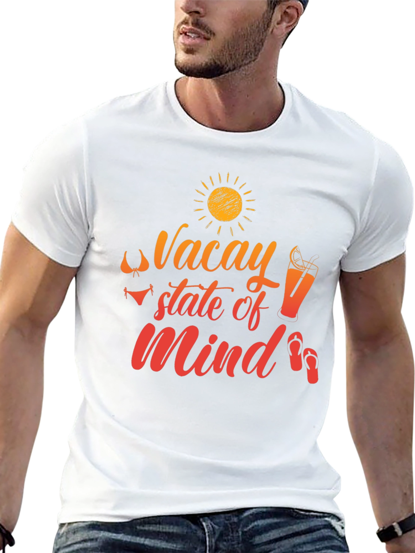 Vacay State of Mind Black T-Shirt
