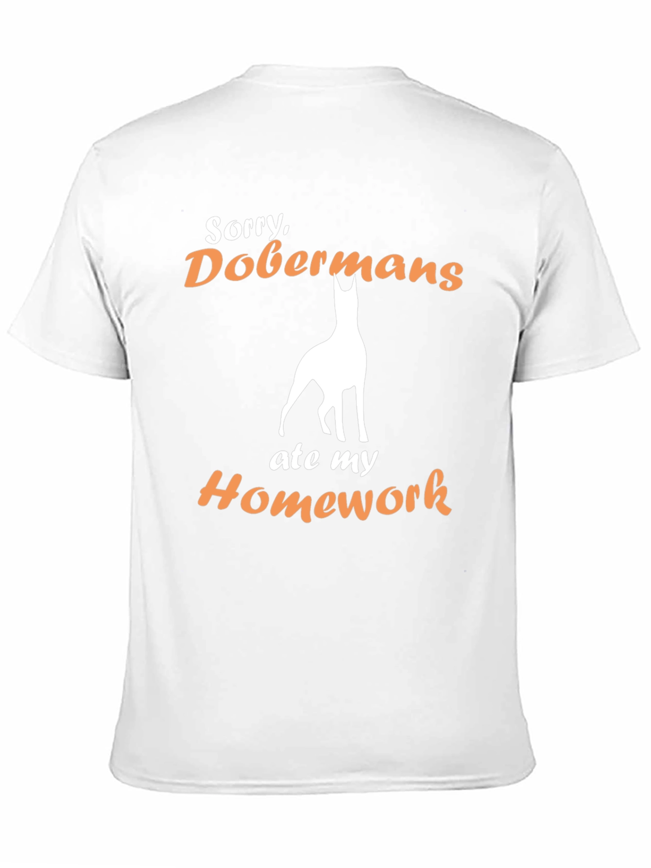Doberman Ate My Homework Funny T-Shirt
