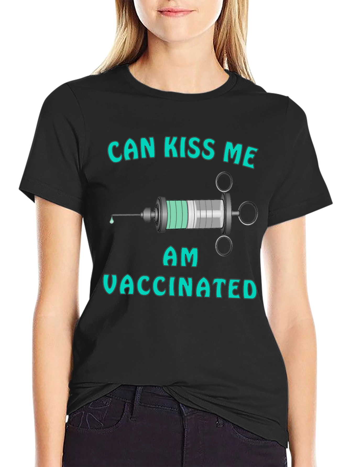 Can Kiss Me I Am Vaccinated Graphic Tee