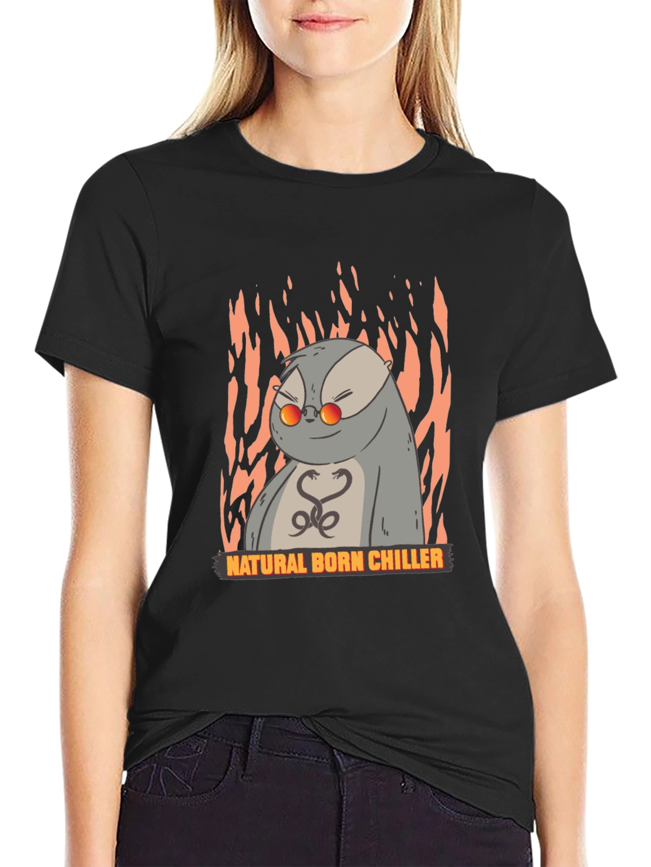 Natural Born Chiller Otter Graphic T-Shirt