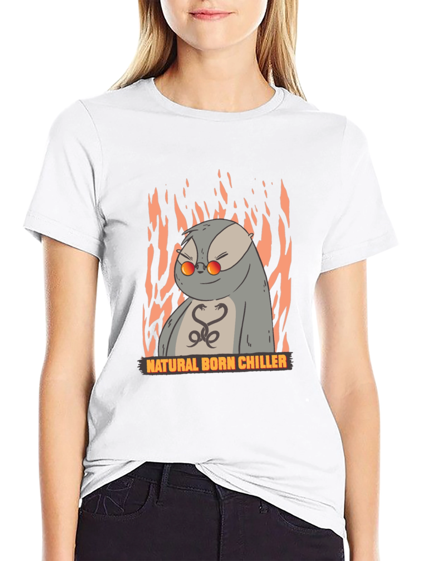 Natural Born Chiller Otter Graphic T-Shirt