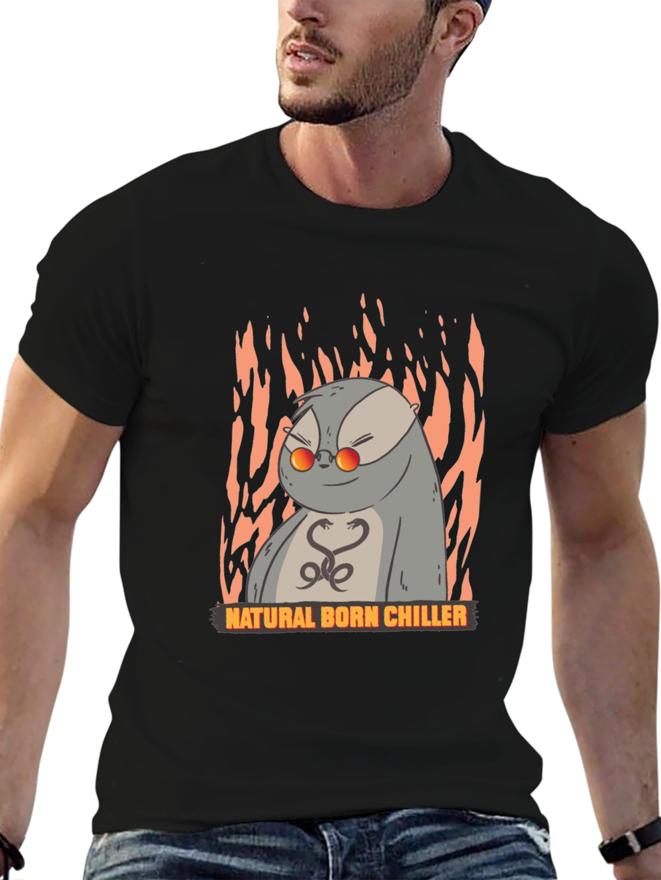 Natural Born Chiller Otter Graphic T-Shirt