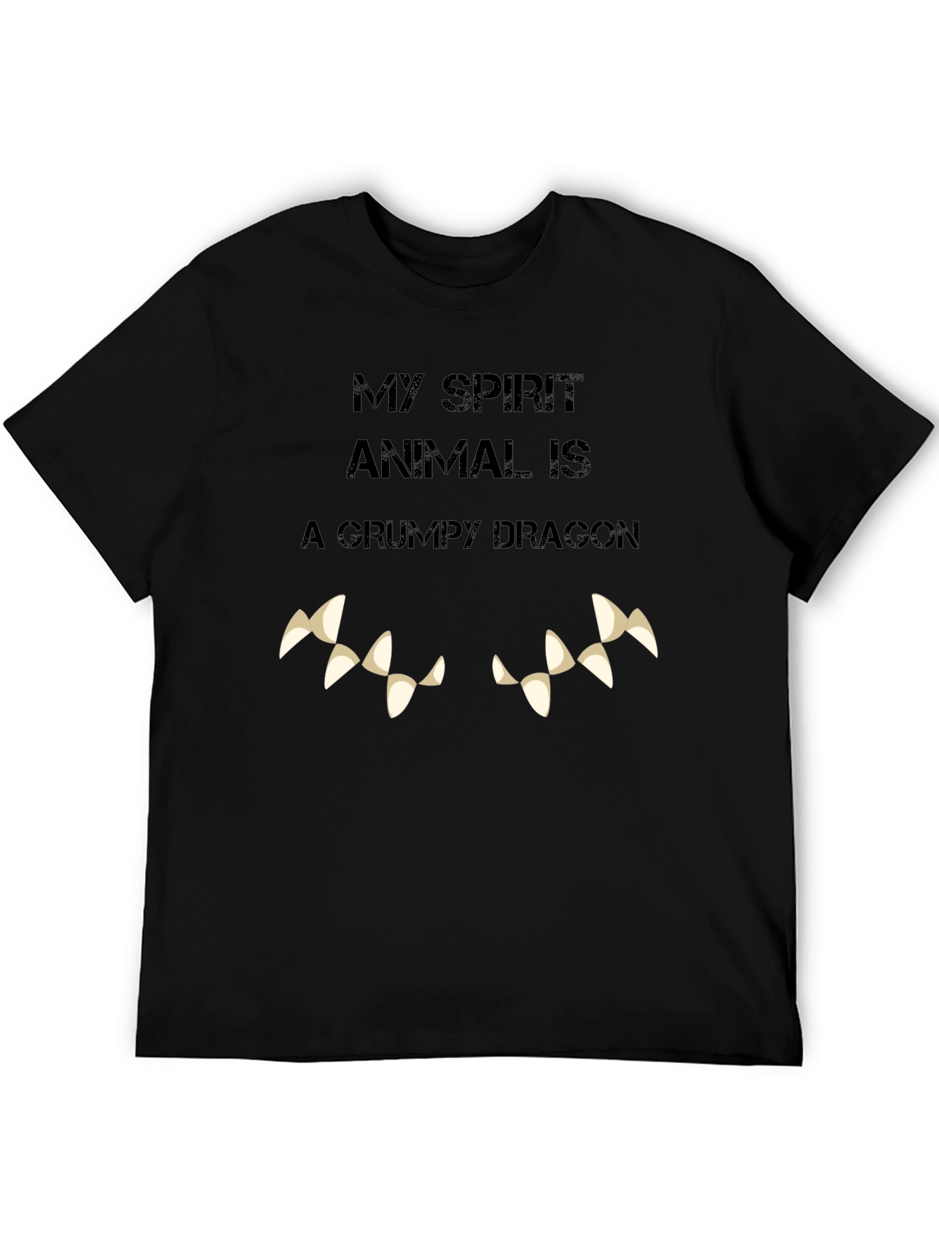 Grumpy Dragon Spirit Animal Graphic Tee