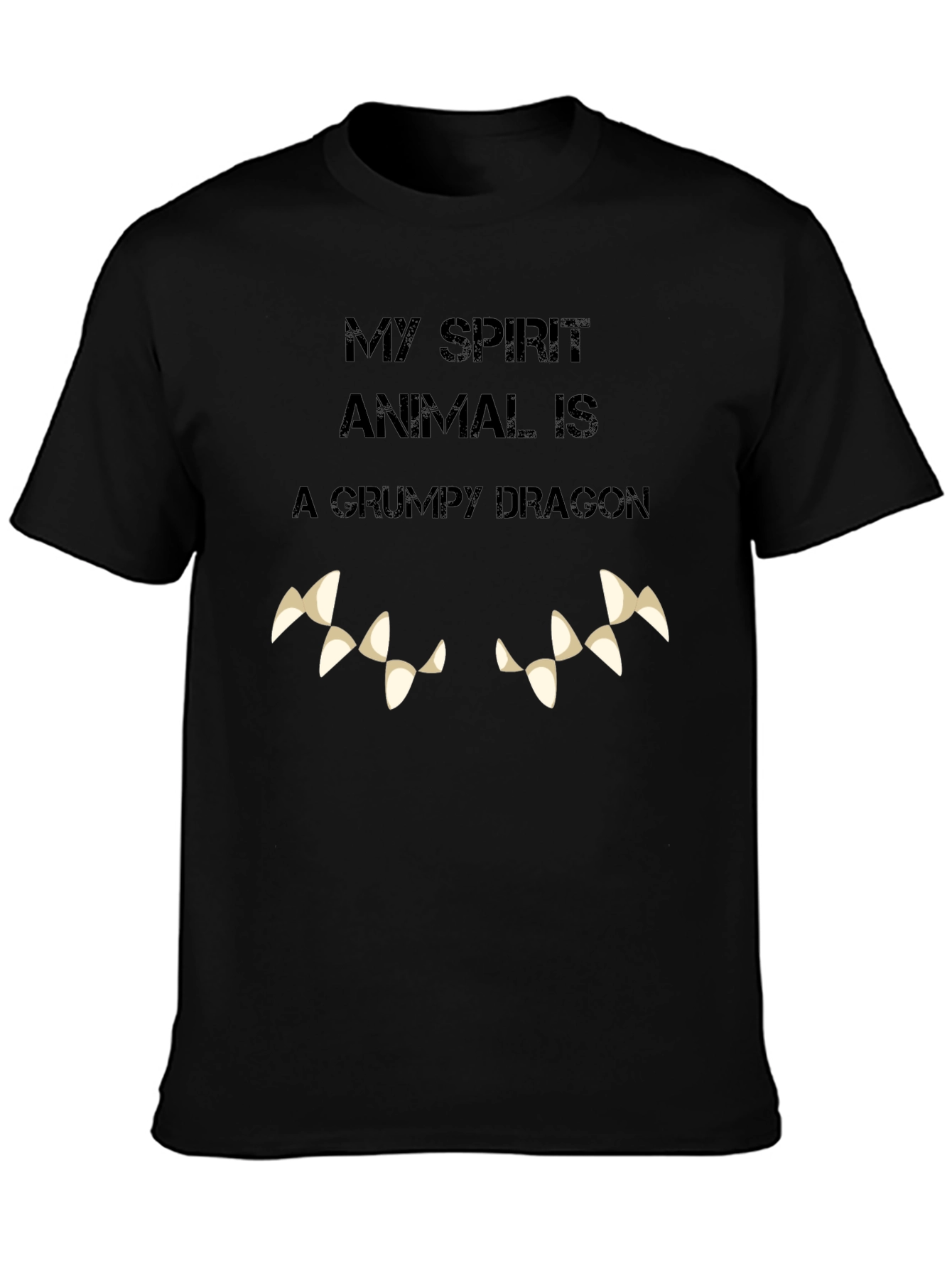 Grumpy Dragon Spirit Animal Graphic Tee
