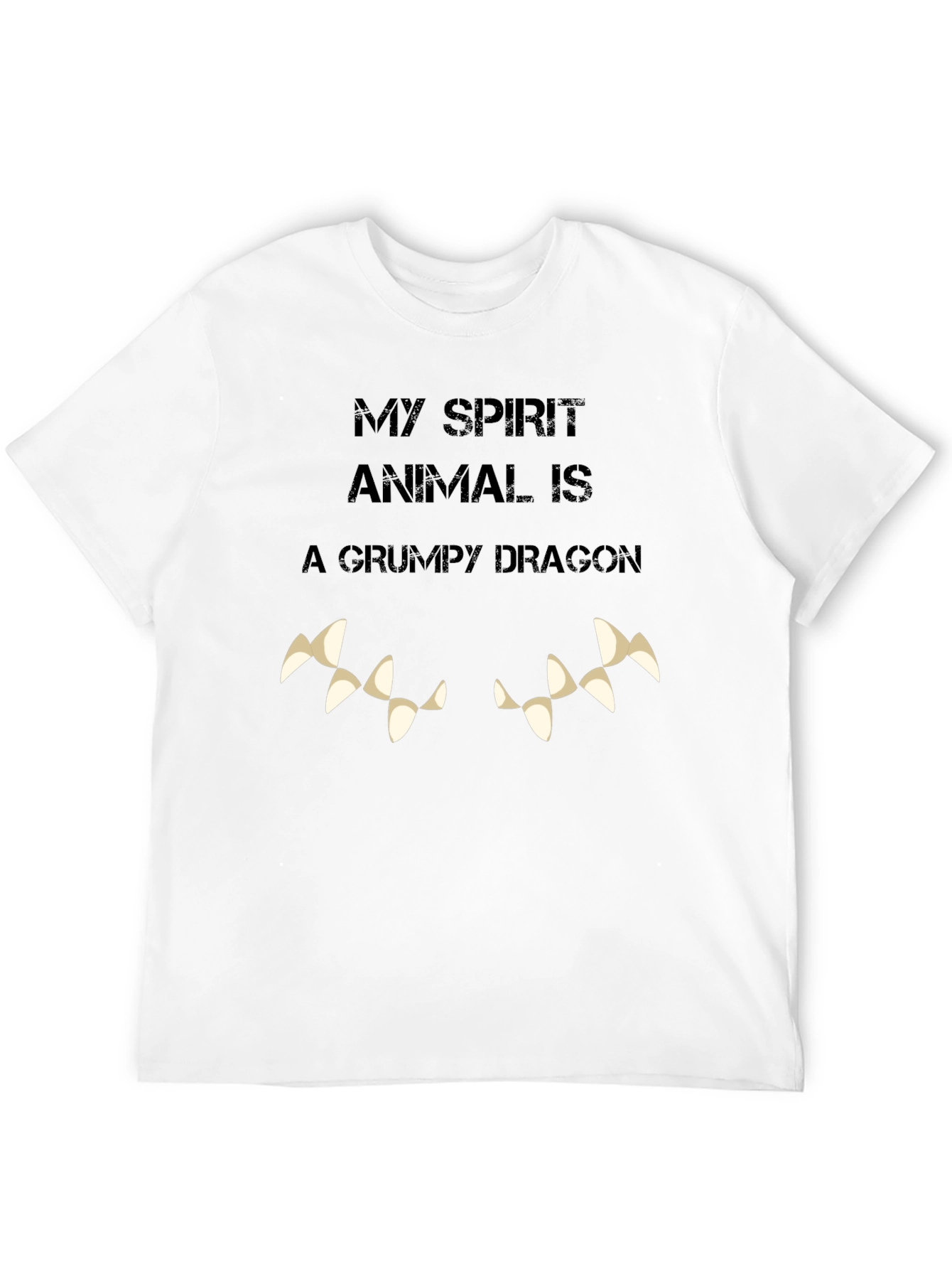 Grumpy Dragon Spirit Animal Graphic Tee