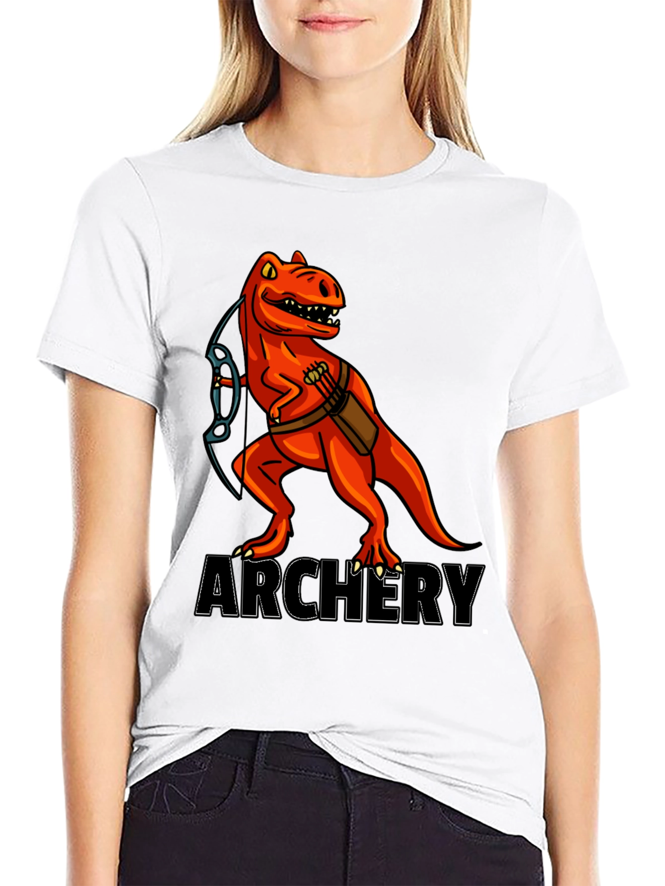 Dino Archery Black T-Shirt