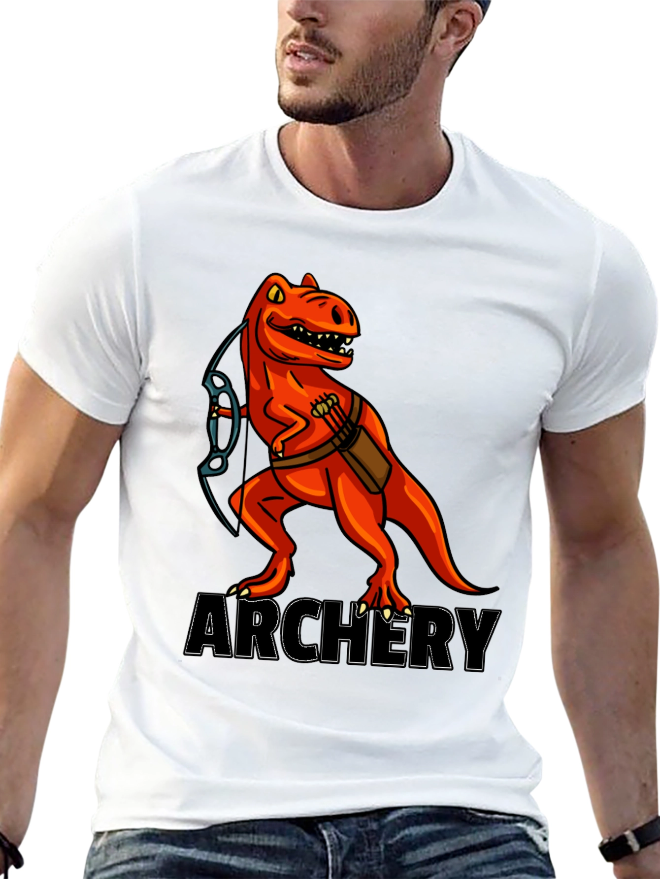 Dino Archery Black T-Shirt