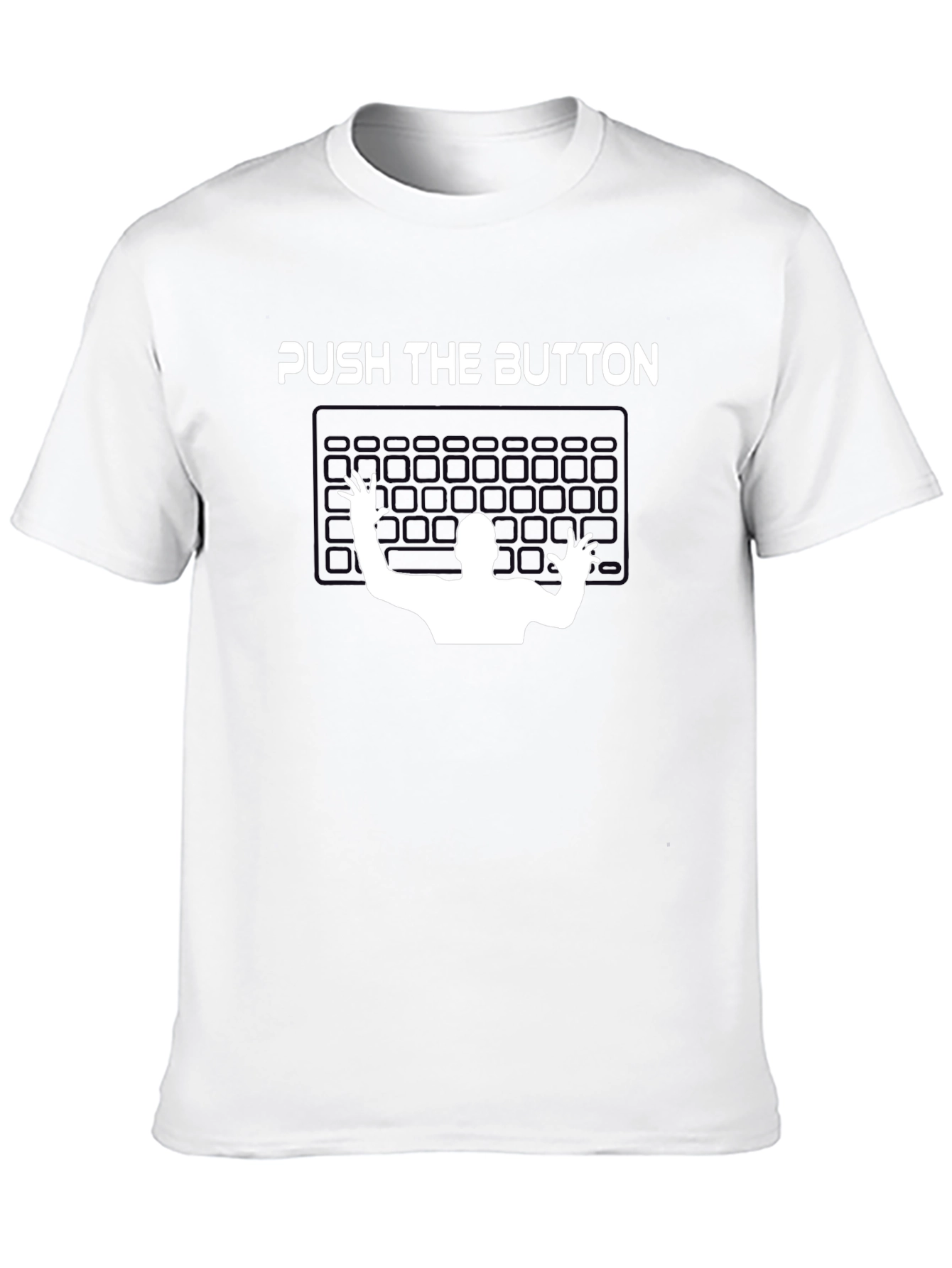 Push The Button Graphic Tee - Gamer T-Shirt
