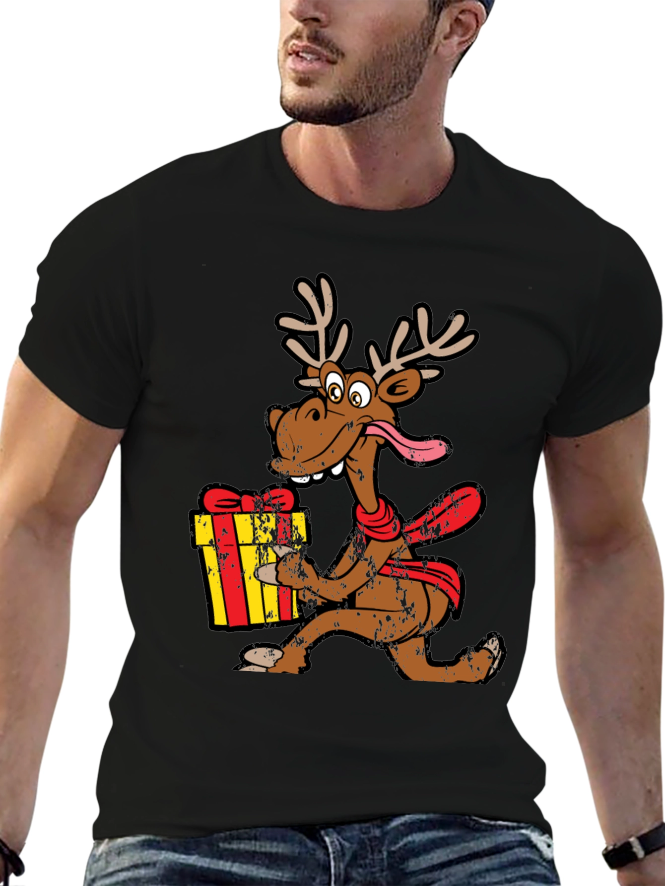 Funny Christmas Reindeer Gift T-Shirt