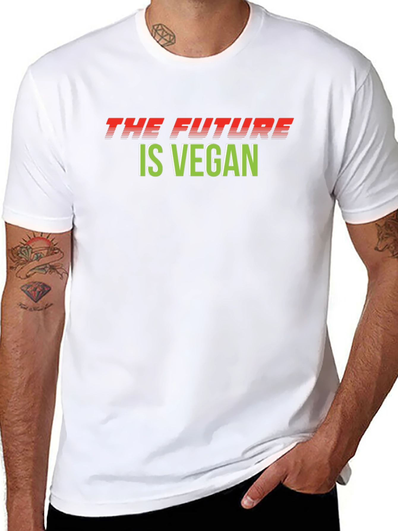 The Future is Vegan T-Shirt - Unisex Black Tee