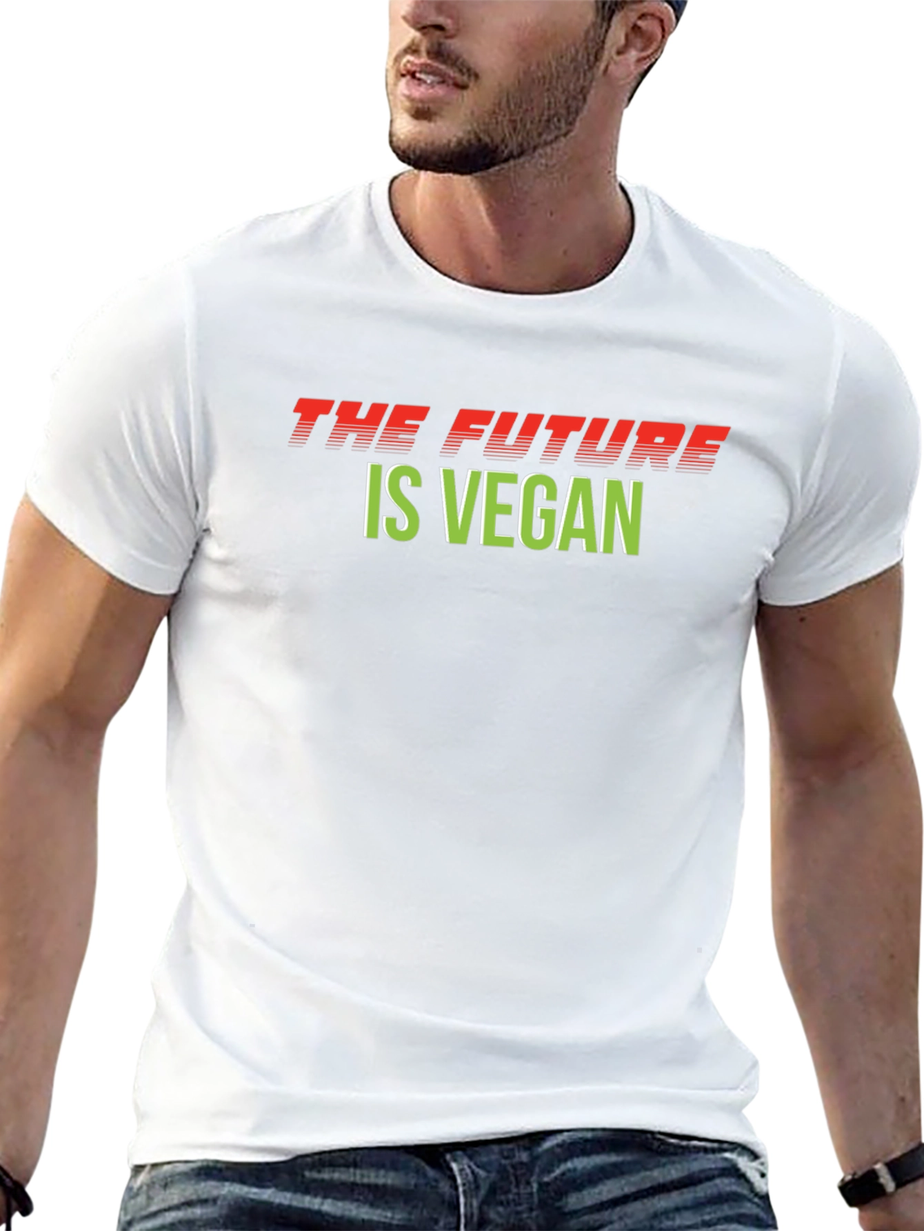 The Future is Vegan T-Shirt - Unisex Black Tee