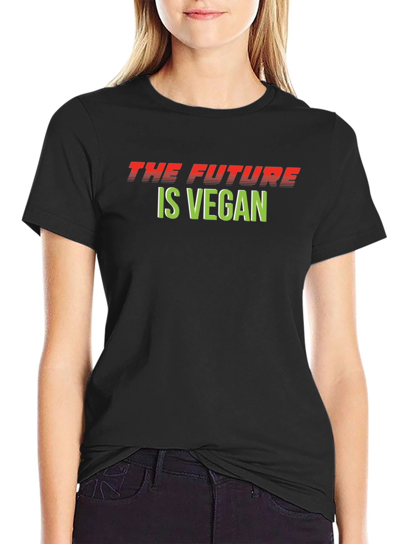 The Future is Vegan T-Shirt - Unisex Black Tee