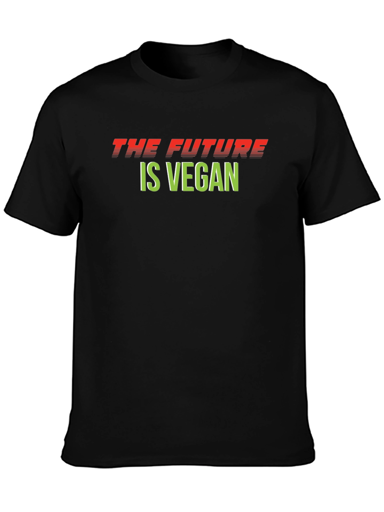 The Future is Vegan T-Shirt - Unisex Black Tee