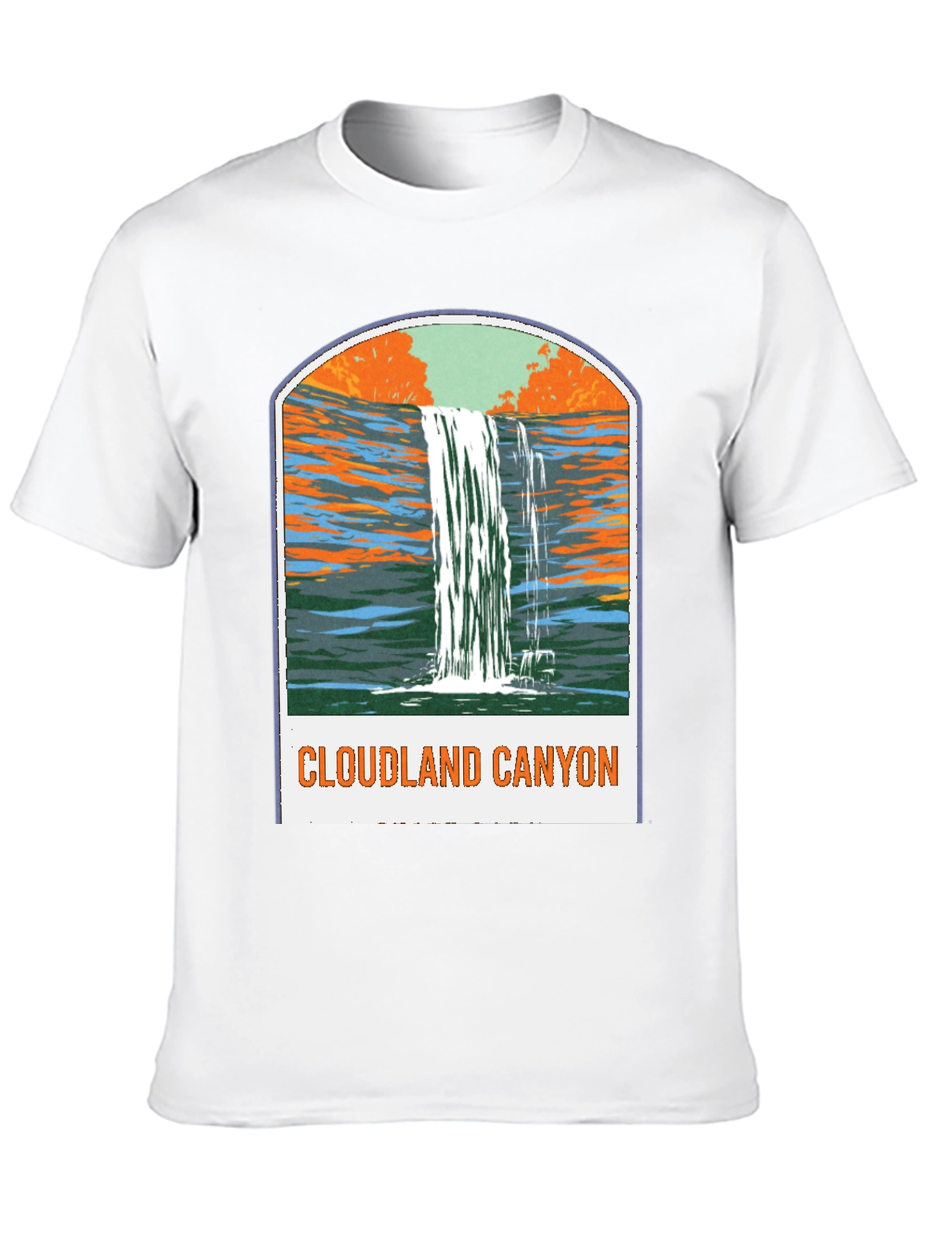Cloudland Canyon Graphic Tee - Black Cotton T-Shirt