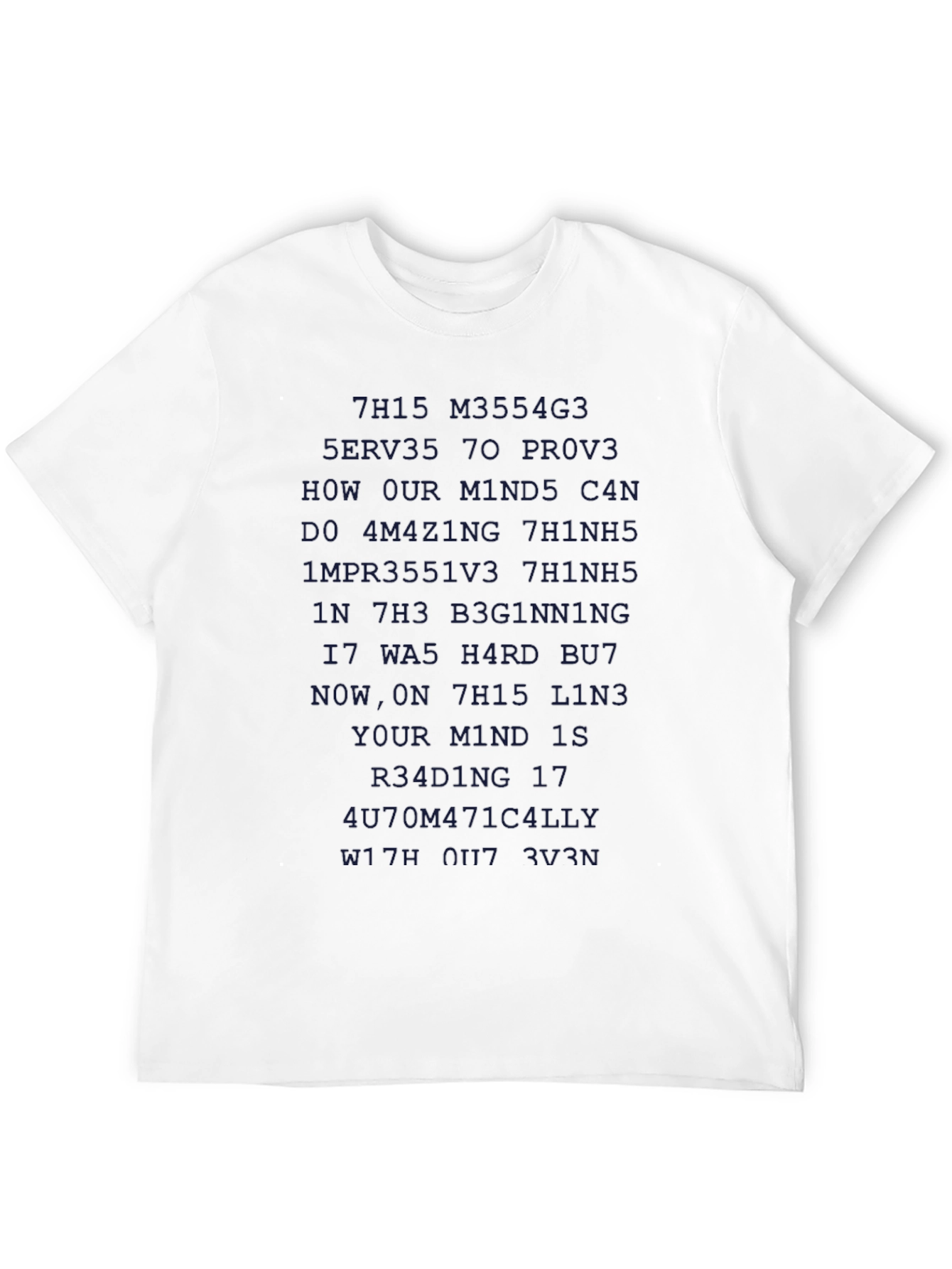 Mind Reading T-Shirt - Optical Illusion Design