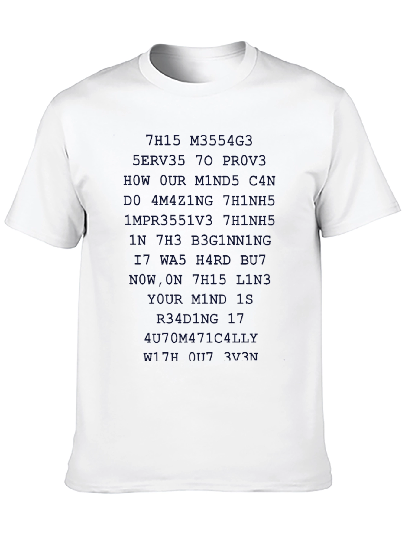 Mind Reading T-Shirt - Optical Illusion Design