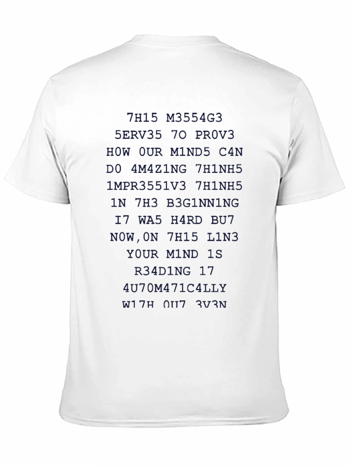 Mind Reading T-Shirt - Optical Illusion Design