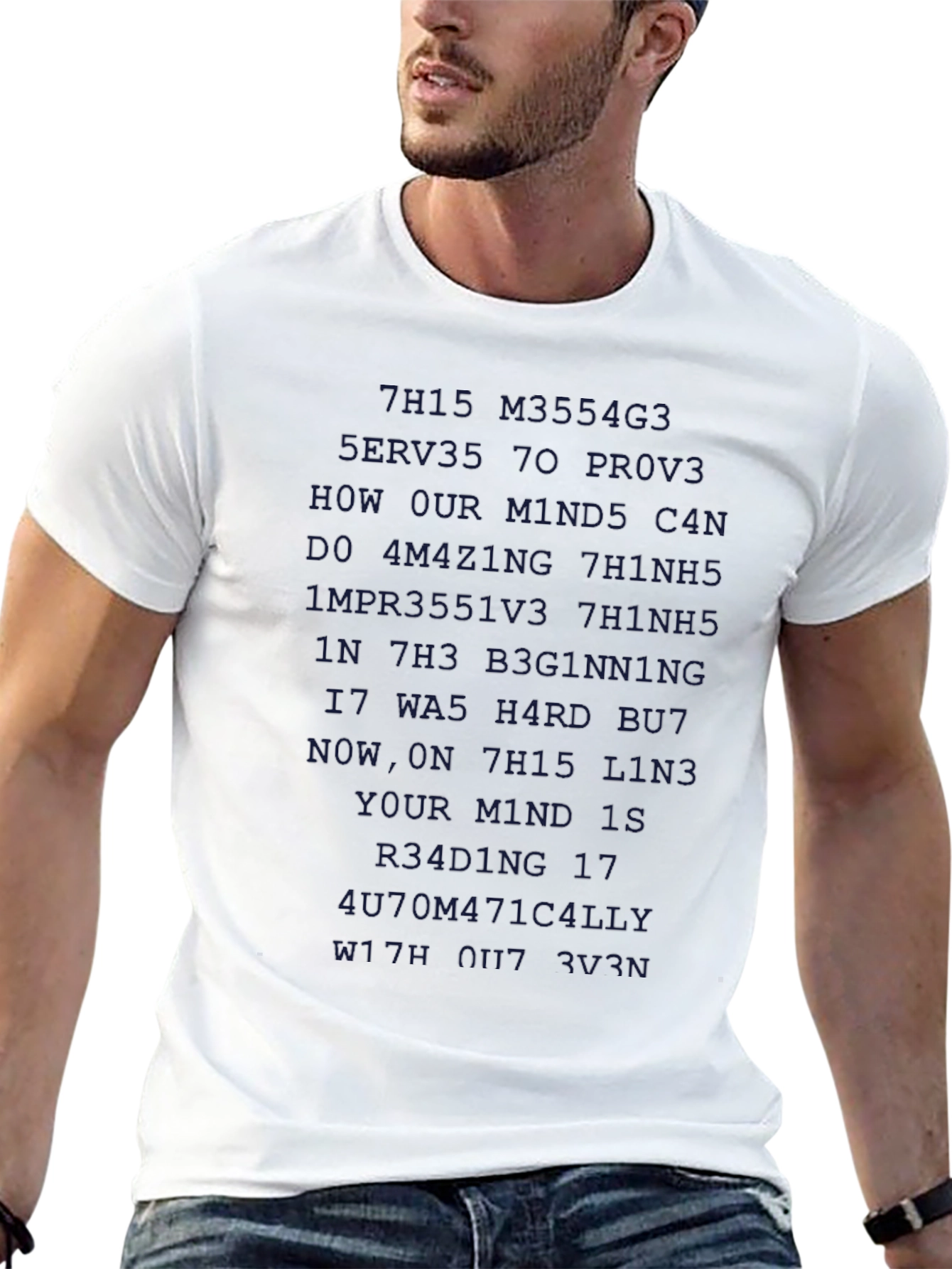 Mind Reading T-Shirt - Optical Illusion Design