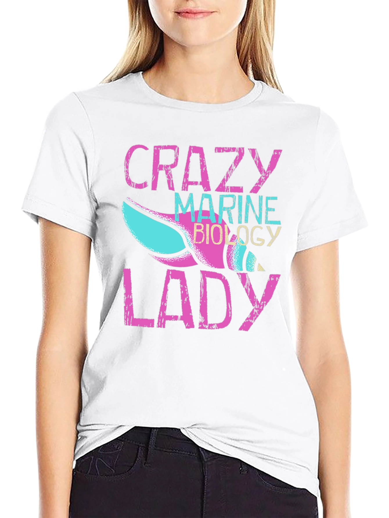 Crazy Marine Biology Lady T-Shirt
