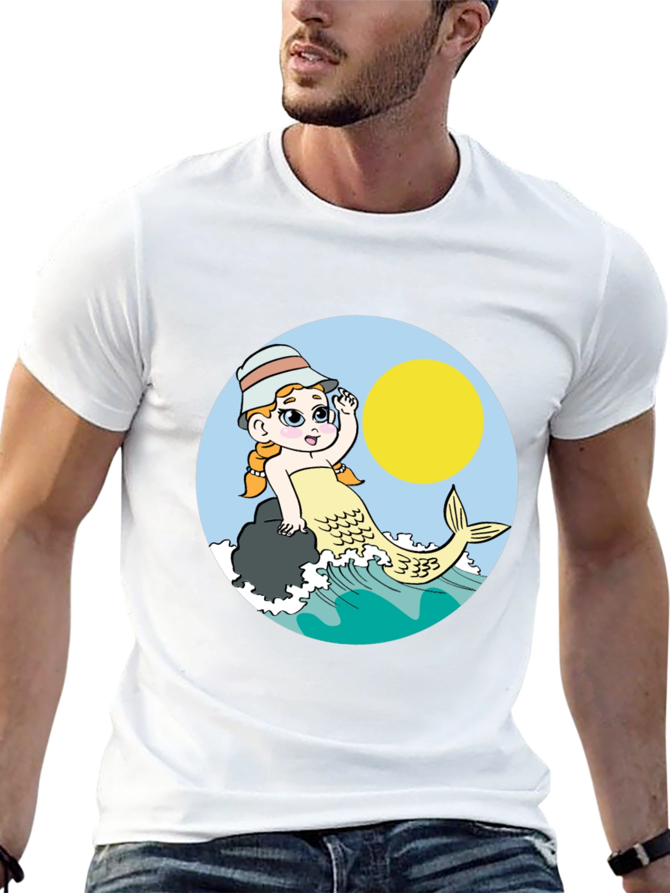 Mermaid T-Shirt - Cute Cartoon Design