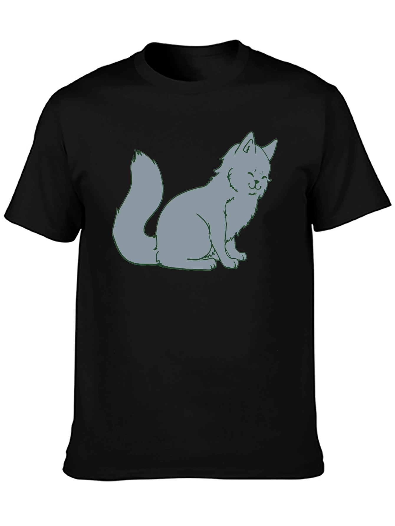 Cat Cartoon Graphic T-Shirt